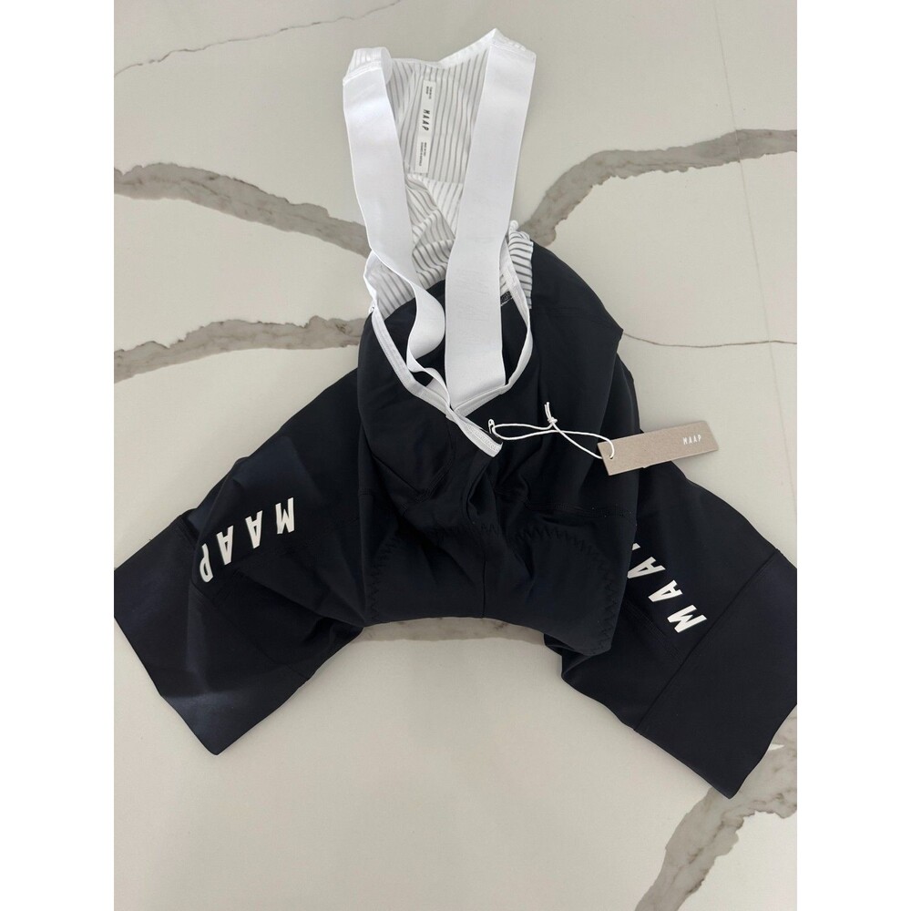 MAAP Men’s Team Bib Evo Size Medium In Black/White - MSRP $295